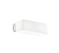 IDEAL LUX Applique Box moderna metallo bianco 2 luci G9 3W 3000K luce calda
