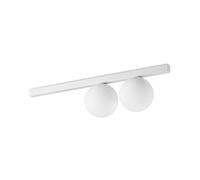 Plafoniera Contemporaneo Binomio Metallo Bianco 2 Luci G9 4W 3000K Ip20