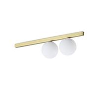 Plafoniera Contemporaneo Binomio Metallo Ottone 2 Luci G9 4W 3000K Ip20