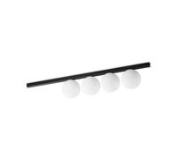 Plafoniera Contemporaneo Binomio Metallo Nero 4 Luci G9 4W 3000K Ip20