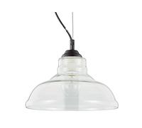 IDEAL LUX BISTRO SP1 PLATE TRASP. - LAMPADA DA SOFFITTO A SOSPENSIONE 1 LUCE