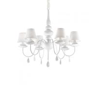 Ideal Lux BLANCHE SP6 BIANCO Mod. 035581 Lampada A Sospensione 6 Luci