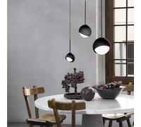 BLOOM LAMPADARIO A SOSPENSIONE 1 LUCE ATTACCO G9 LAMPADINA INCLUSA L.11,5CM NERO