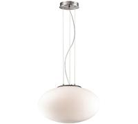 Sospensione Moderna Candy Vetro Bianco 1 Luce E27 D40Cm
