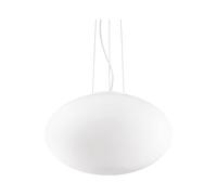 Sospensione Moderna Candy Vetro Bianco 1 Luce E27 D50Cm