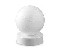 Lumetto Contemporaneo Carta Metallo Bianco 1 Luce G9 15W 3000K Ip20