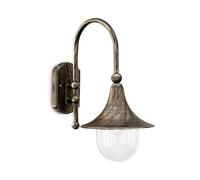 Applique Arco Rustica-Country Cima Alluminio Nero 1 Luce E27