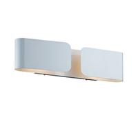 Applique Contemporanea Clip Metallo Bianco 2 Luci E27