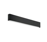 Applique Moderna Delta Metallo Nero Led 19,5W 3000K Luce Calda