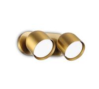 Ideal Lux DODO Faretto da soffitto doppio a 2 luci in ottone