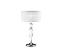 Ideal Lux DUCHESSA TL1 BIG E27 Trasparente, Bianco lampada da tavolo