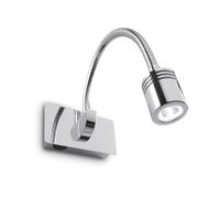 Applique Moderna Dynamo Metallo Cromo Flessibile Led 3W 4000K