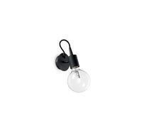 IDEAL LUX EDISON AP1, applique nero lampada da parete moderna in metallo 1 luce