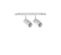 Proiettore Regolabile On-Off Ego Alluminio Bianco 2 Luci Led 16W 3000K