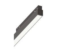IDEAL LUX Supporto Lineare Binario Ego Wide 286518 LED 13W 3000K DALI Alluminio Nero Luce Calda