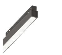 Supporto Lineare Binario On-Off Ego Wide Alluminio Nero Led 26W 3000K Luce Calda