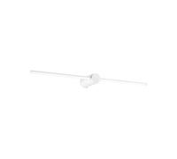 Applique Da Parete Contemporaneo Filo Alluminio Bianco Led 13W 3000K Ip44 [EEK: A++]