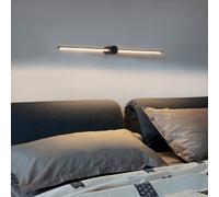 Applique Da Parete Contemporaneo Filo Alluminio Nero Led 13W 3000K Ip44 [EEK: A++]