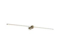 Applique Da Parete Contemporaneo Filo Alluminio Ottone Led 16W 3000K Ip44 [EEK: A++]