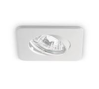 IDEAL LUX Faretto da incasso Lounge quadrato orientabile metallo bianco 1 luce GU10