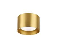 IDEAL LUX Faretto Spike Round, color ottone, alluminio, Ø 10 cm ideal lux