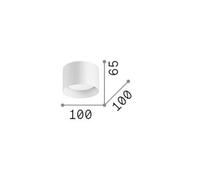 Ideal Lux faretto Spike Round, colore cromo, alluminio, Ø 10 cm IDEAL LUX