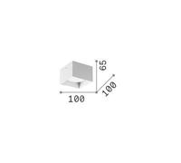 Ideal Lux fatto Spike Square, nero, alluminio, 10 x 10 cm IDEAL LUX