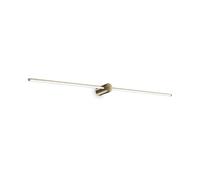 Applique Da Parete Contemporaneo Filo Alluminio Ottone Led 16W 3000K Ip44
