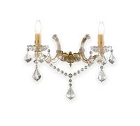 Ideal Lux FLORIAN AP2 Adatto per uso interno E14 Oro illuminazione da parete