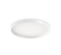 Plafoniera Moderna Fly Alluminio-Materie Plastiche Bianco Led 53W 4000K D60Cm
