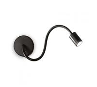 Ideal Lux FOCUS-1 AP NERO Mod. 097190 Lampada Da Parete 1 Luce