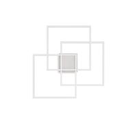 Plafoniera Moderna Frame Metallo Bianco Led 35W 3000K Luce Calda