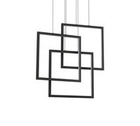 Ideal Lux FRAME SP QUADRATO NERO 3000K Mod. 269375 Lampada A Sospensione 1 Luce