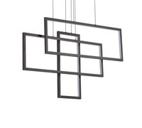 Ideal Lux FRAME SP RETTANGOLO NERO 3000K Mod. 269382 Lampada A Sospensione 1 Luc