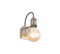 Applique Rustica-Country Frida Metallo Ottone Brunito 1 Luce E27