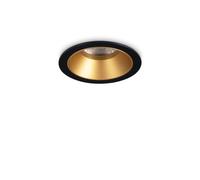 GAME TRIM ROUND LED COB CREE FARETTO DA INCASSO 3000 K 5 W 650 lm 36° NERO E ORO D.5,8CM