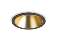 Faretto Ad Incasso GAME LED 20W Luce Calda Nero Oro Ideal Lux