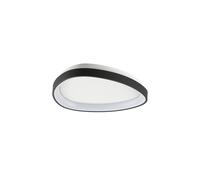 Plafoniera Contemporanea Gemini Metallo Nero Led Integrato 23W 3000K Ip20