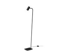 Ideal Lux Ginger PT1, Lampada da Terra Orientabile, 150 x 122 cm, Nero, GU10 28W
