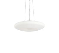 Sospensione Moderna Glory Vetro Bianco 3 Luci E27 D40Cm