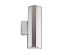 Applique Moderna Gun Alluminio Cromo 2 Luci E27