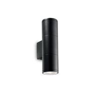 Applique Moderna Gun Alluminio Nero 2 Luci Gu10