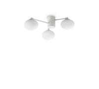 Plafoniera Contemporanea Hermes Metallo Bianco 3 Luci G9 28W 3000K Ip20