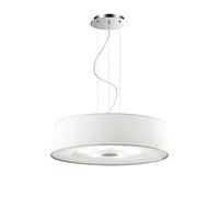 Ideal Lux Hilton SP6 Lampada a Sospensione, Metallo, Bianco