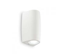 Ideal Lux - Lampada da parete Keope AP2 - Applique moderna in materie plastiche 2 luci GU10 Bianco