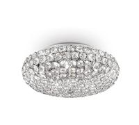 Ideal Lux King PL5 Cromo Lampada da Soffitto, Metallo, Cromo