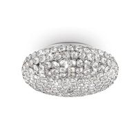 Ideal Lux King PL5 Cromo Lampada da Soffitto, Metallo, Cromo