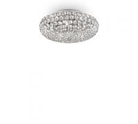 Ideal Lux King PL5 Cromo Lampada da Soffitto, Metallo, Cromo