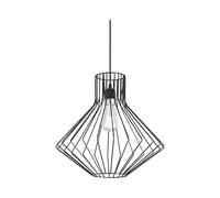 Sospensione Industrial-Minimal Ampolla-4 Metallo Nero 1 Luce E27