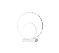 Ideal Lux Lampada da tavolo moderna OZ 1 luce LED integrato bianco metallo